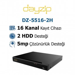 Dayzip DZ-5516-2H 16 Kanal 5mp Xvr Kayıt Cihazı